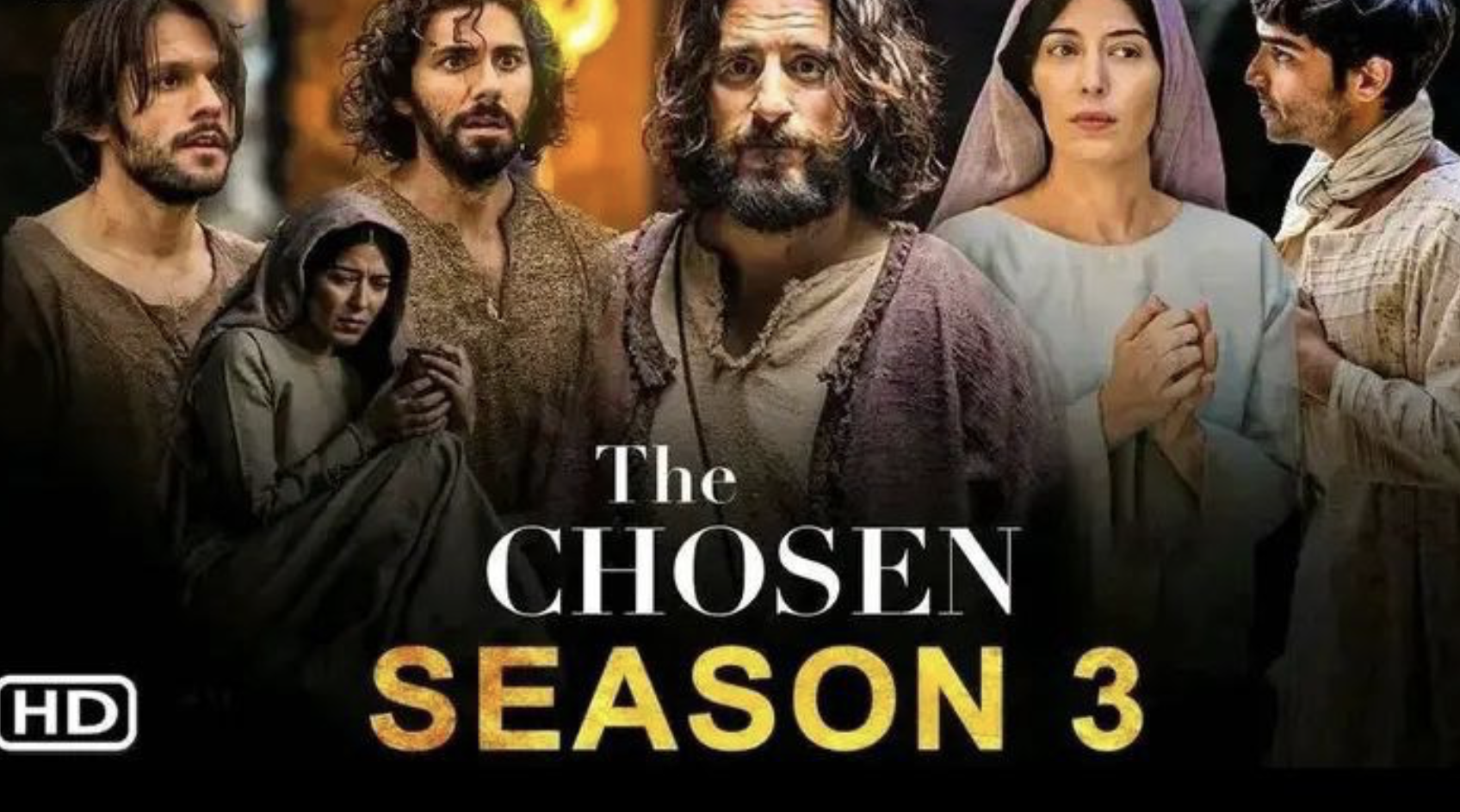 cover image for season 3 of "The Chosen" showing main characters.